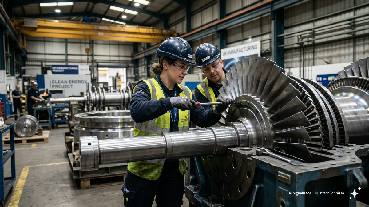 V Británii začíná výroba turbín pro první malé modulární reaktory