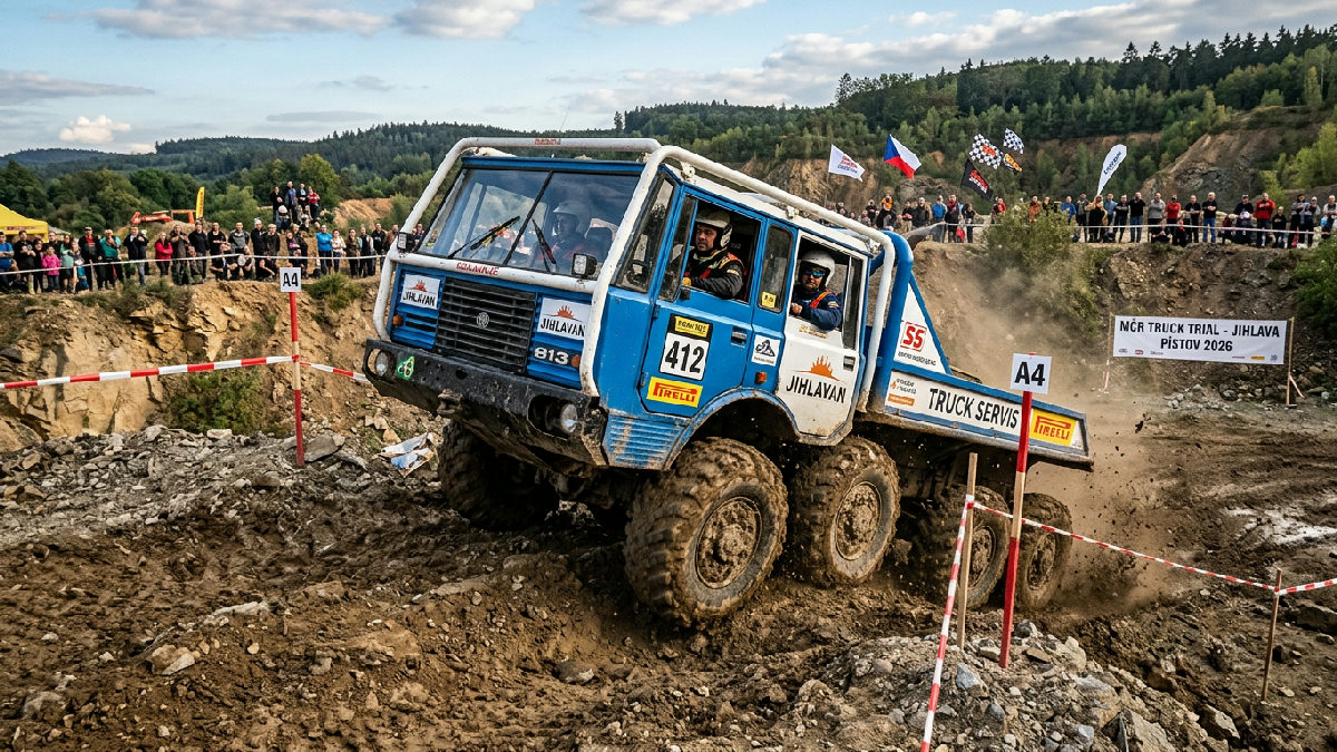 V Jihlavě se pojedou extrémní závody nákladních vozů v truck trialu