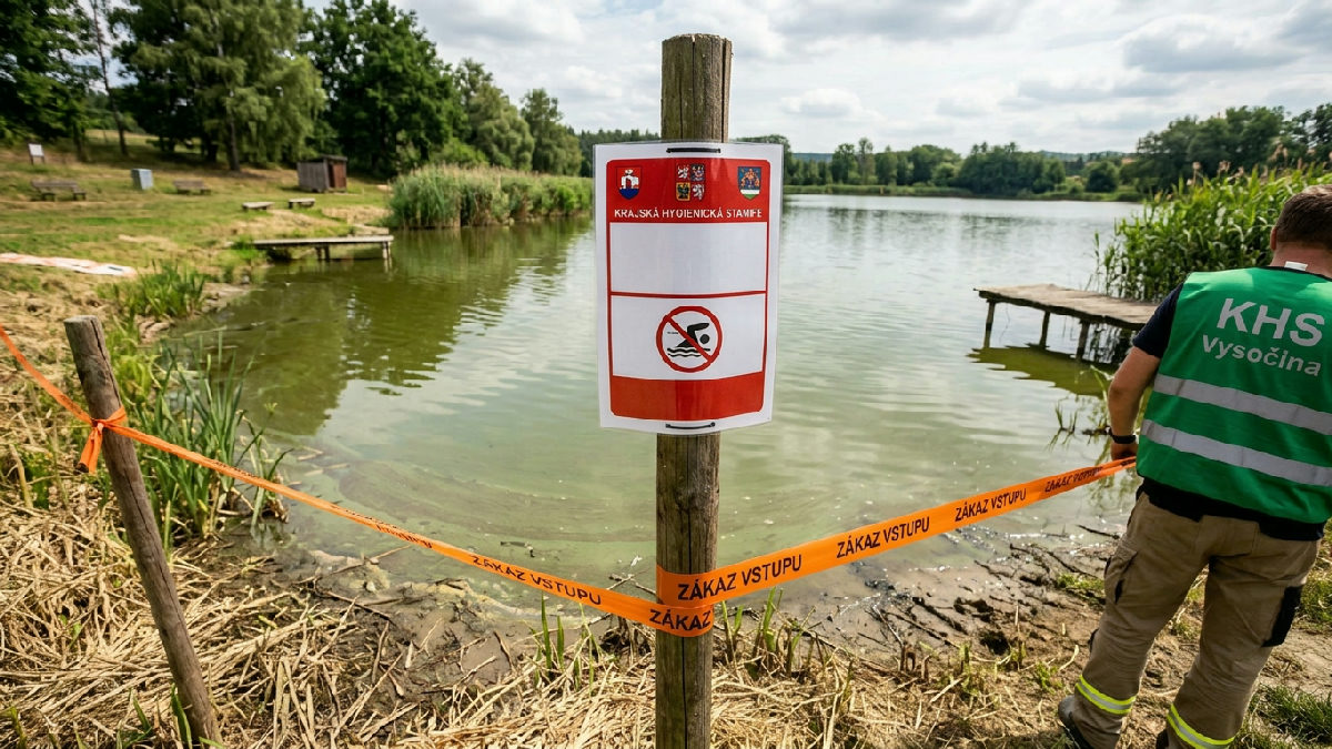 Hygienici zakázali koupání v rybníce Kachlička, jinde na Vysočině je voda v pořádku