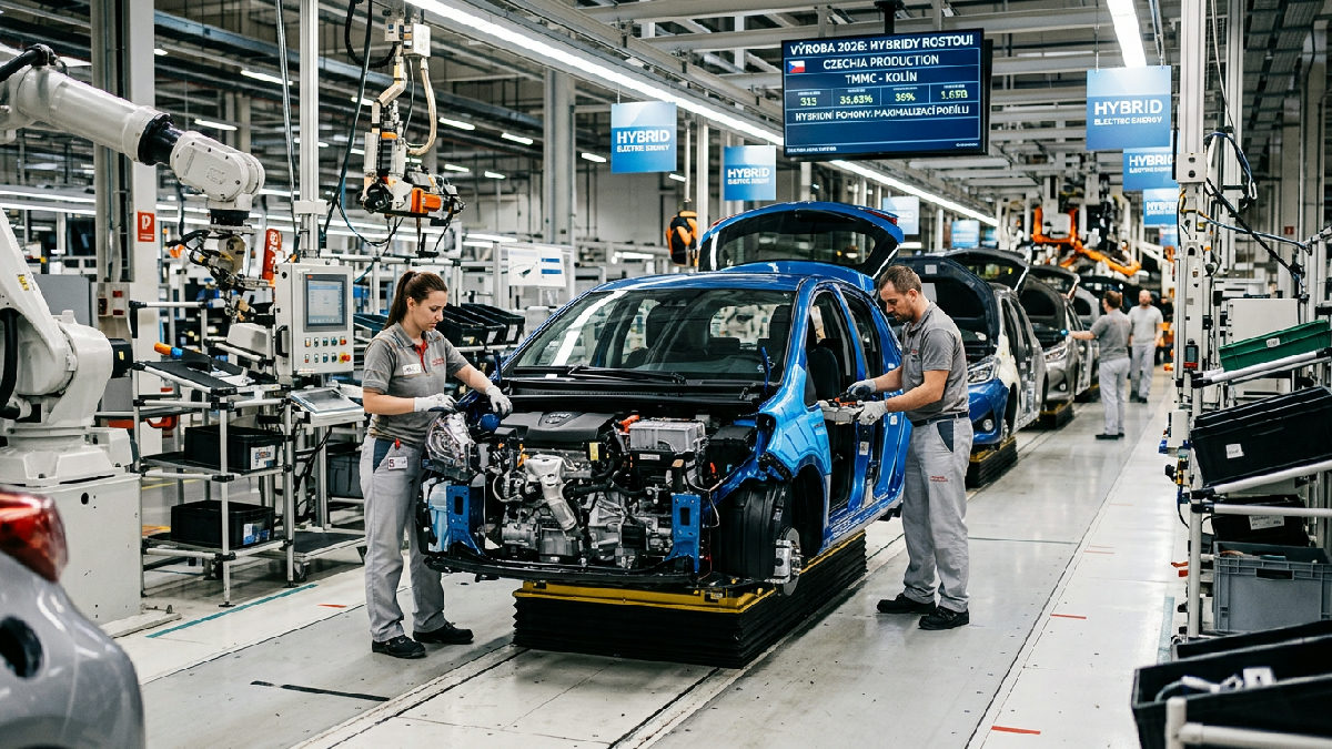 Česká autoprodukce roste díky hybridům, tvoří již pětinu výroby