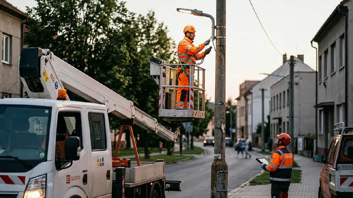 Většina sloupů osvětlení v obcích slouží zbytečně krátce, ukázaly kontroly energetiků