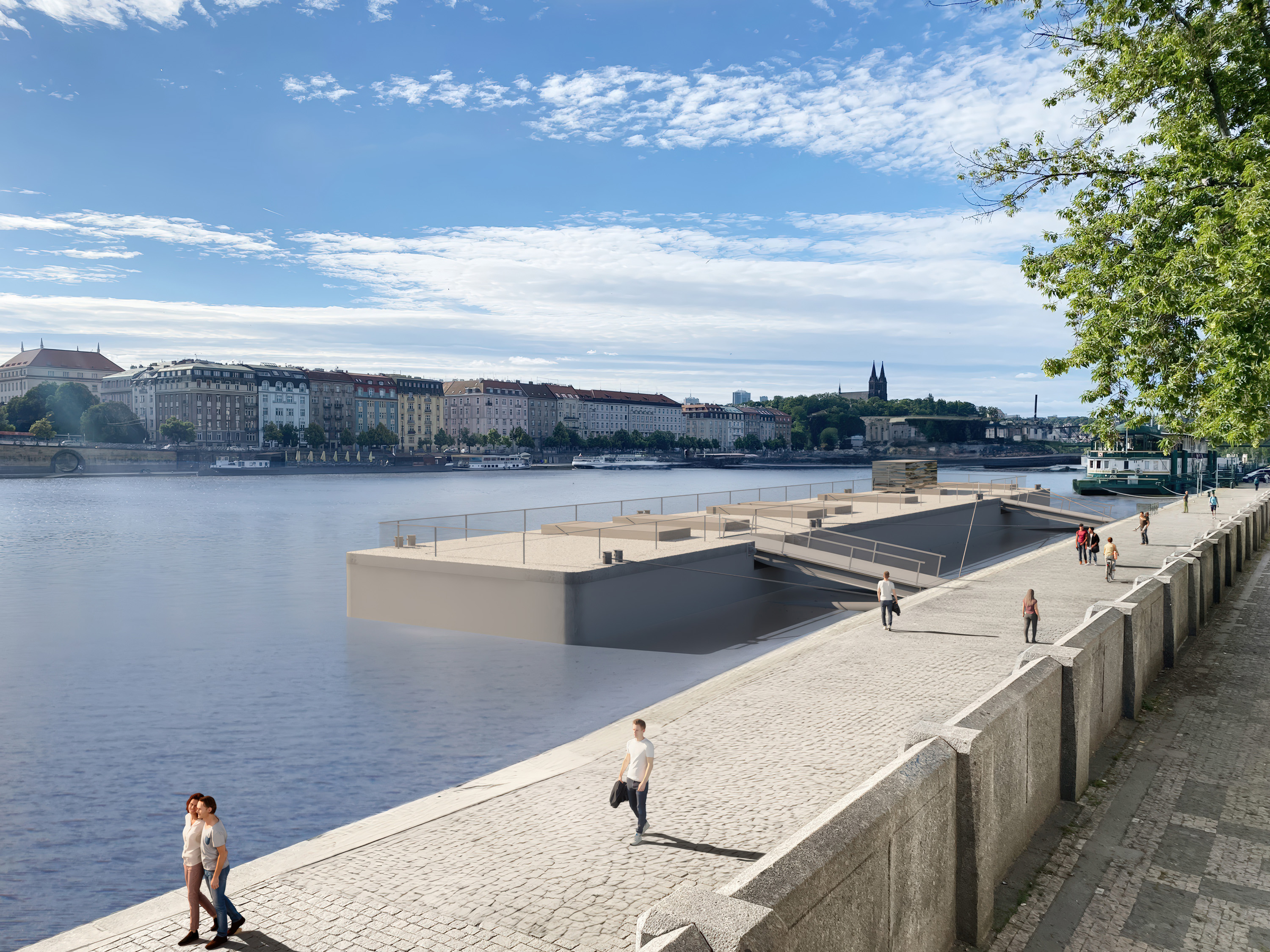 Smíchov bojuje za levné teplo z Vltavy, projekt za 2,5 miliardy brzdí úřady