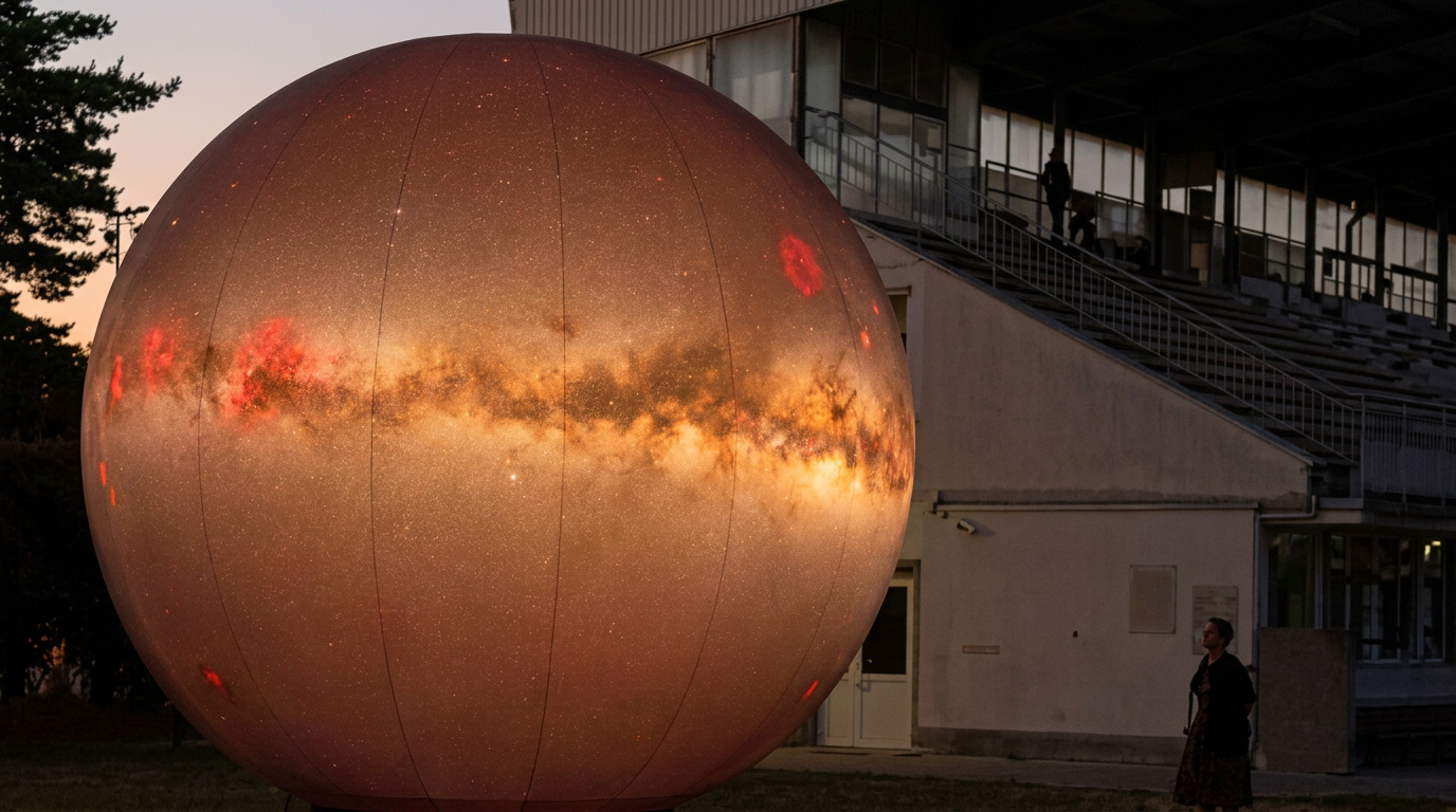 Kamenici nad Lipou ovládly obří modely planet, výstava potrvá do neděle